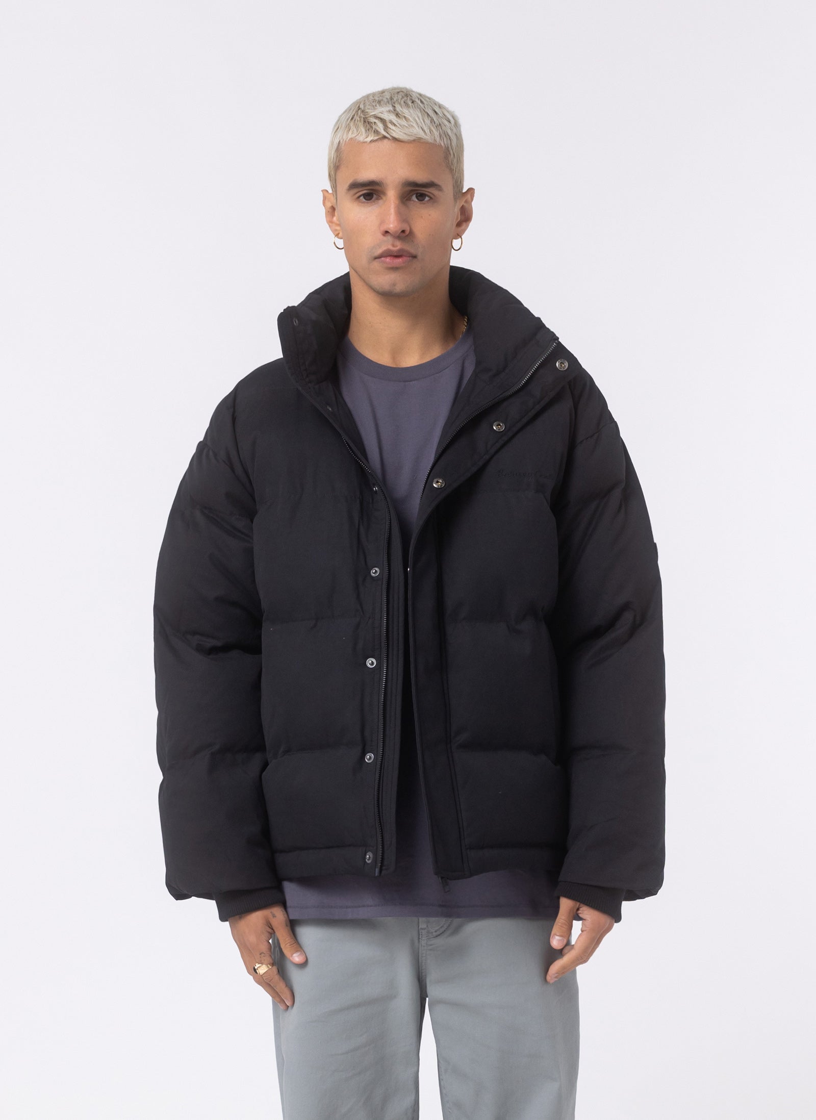 Puffer Barney Cools Jacket Porter Puffer Jacket Black – Barney Cools