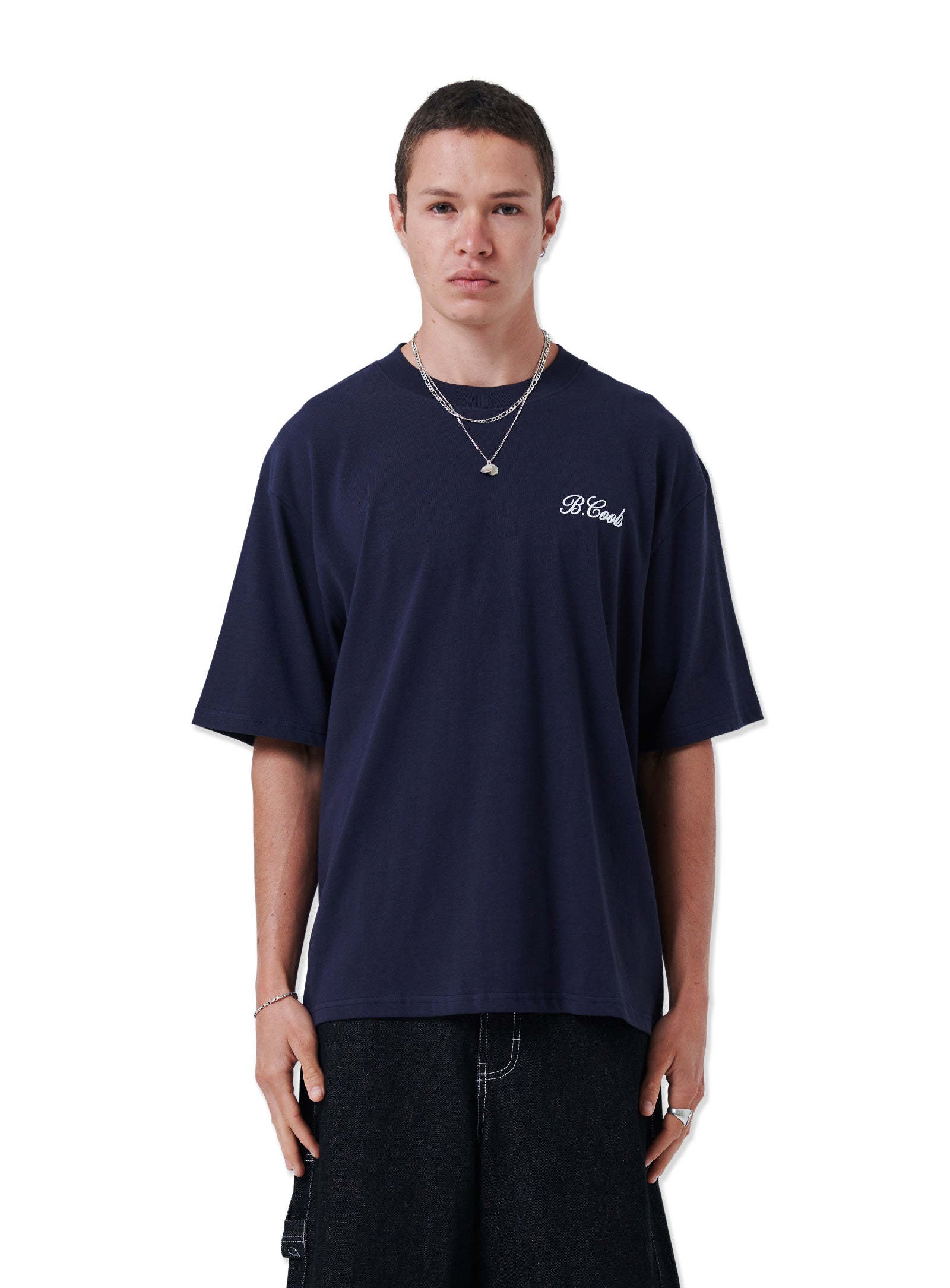 Scribe T-shirt Navy - B.Cools – Barney Cools