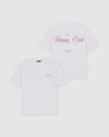 Script Crop T-shirt White