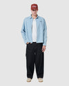Crop LS Shirt Blue