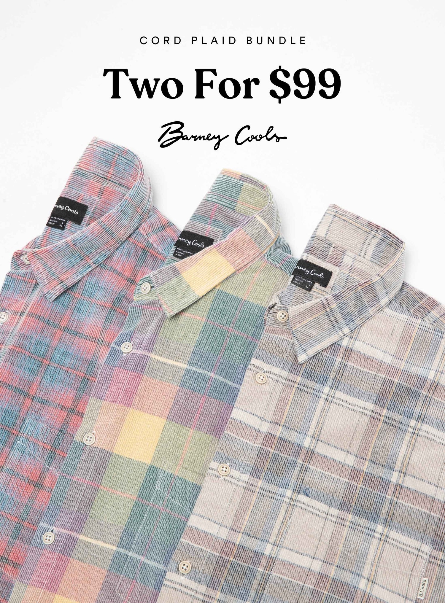 Two For $99 Cord Plaid