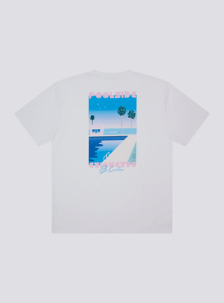 Poolside Vice Tee White – Barney Cools