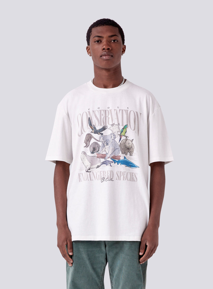 WIRES x B.Cools Conservation Homie Tee Vintage White – Barney Cools