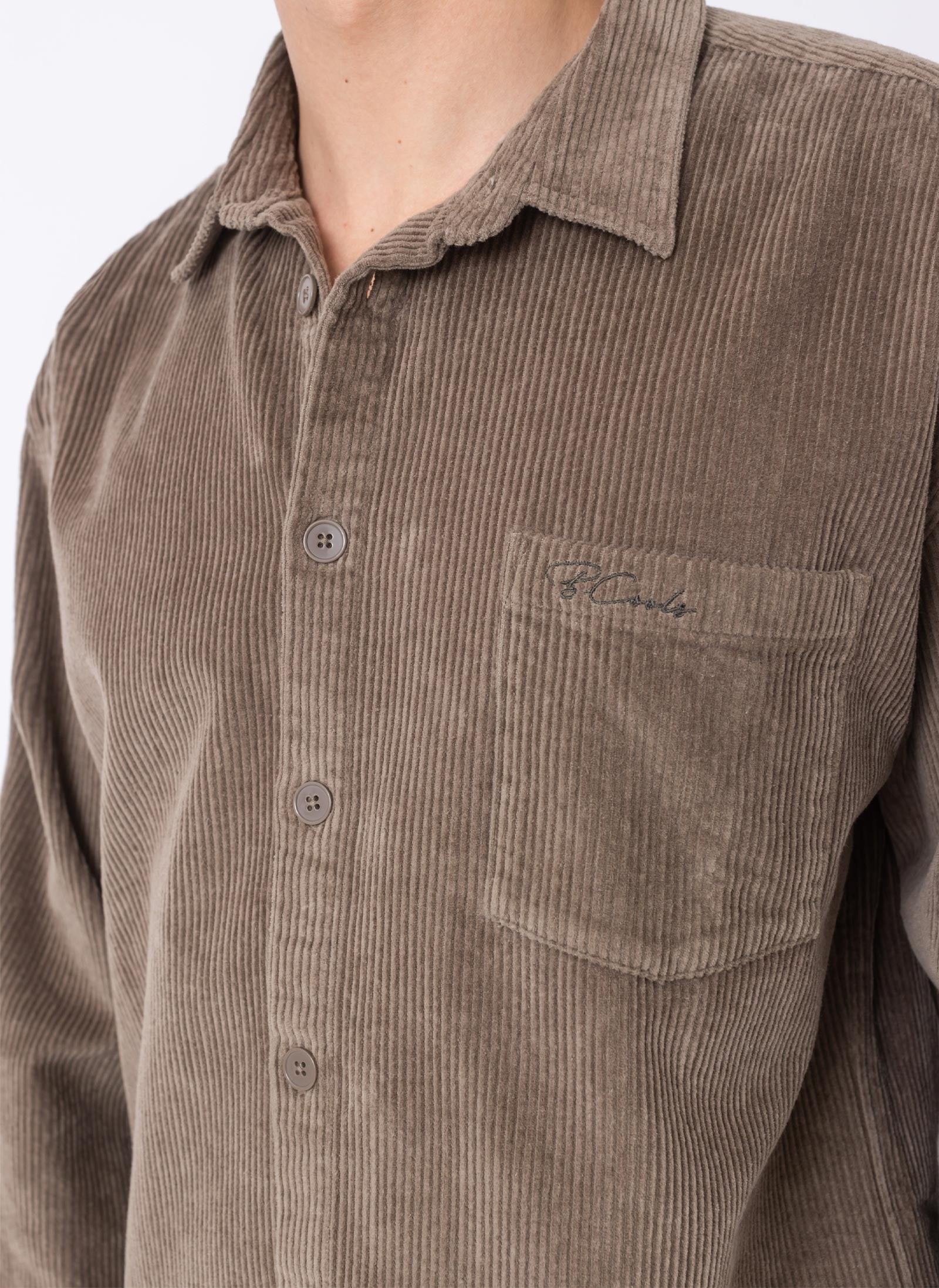 Cabin Shirt Smoke Cord – Barney Cools - Main Image