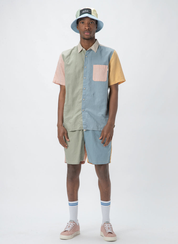 Holiday Short-Sleeve Shirt Pastel Colour Block – Barney Cools