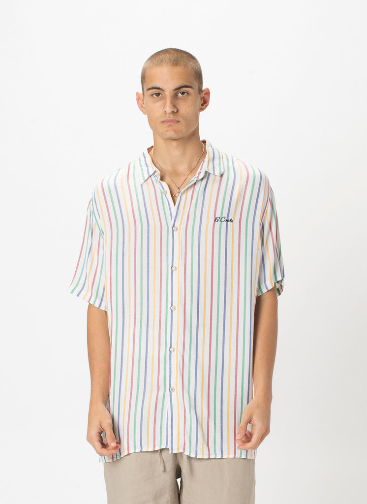 Holiday Short-Sleeve Shirt White Stripe – Barney Cools