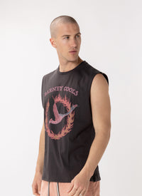 Flamingo Muscle Tee Pigment Black