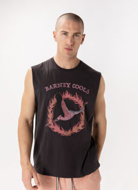 Flamingo Muscle Tee Pigment Black