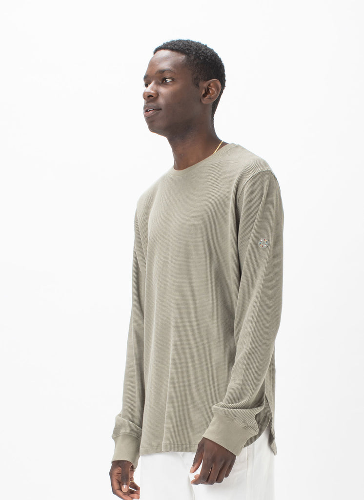 Badge Waffle Long Sleeve Sage – Barney Cools