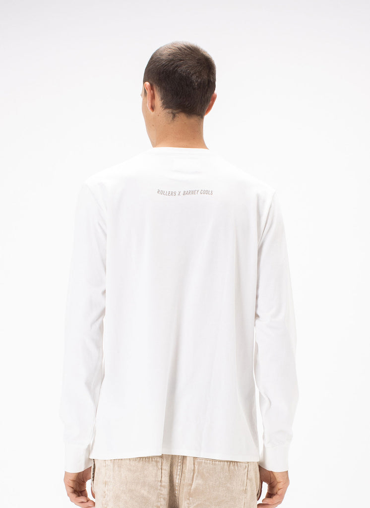 Rollers Bakehouse x B.Cools LS Tee White – Barney Cools