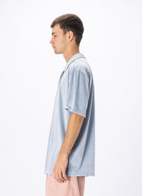 Velour Cord Polo Sky