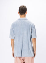 Velour Cord Polo Sky