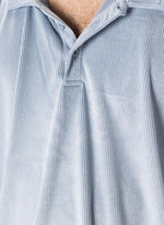 Velour Cord Polo Sky