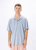 Velour Cord Polo Sky