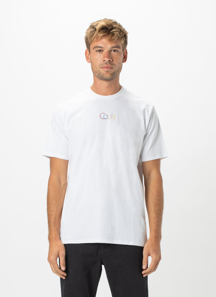 Cools Embro Tee White – Barney Cools